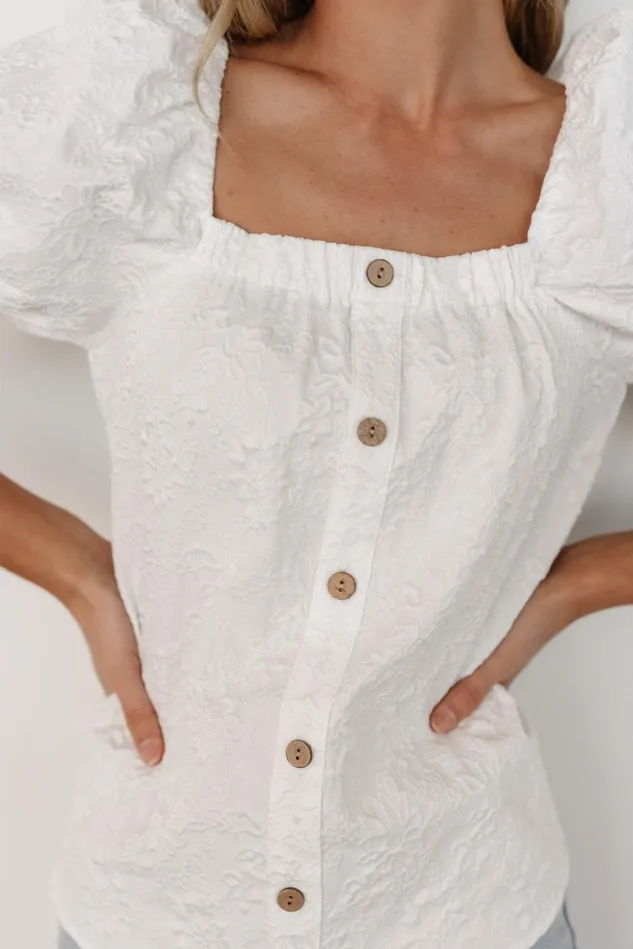 Baltic Born Blouses Shirts Women Dalian Embossed Top Off White Baltic Born Blouses Shirts Women Dalian Embossed Top Off White
