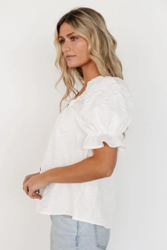 Baltic Born Blouses Shirts Women Dalian Embossed Top Off White Baltic Born Blouses Shirts Women Dalian Embossed Top Off White