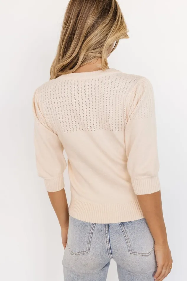 Baltic Born Blouses Shirts Women Opal Knit Sweater Cream Baltic Born Blouses Shirts Women Opal Knit Sweater Cream
