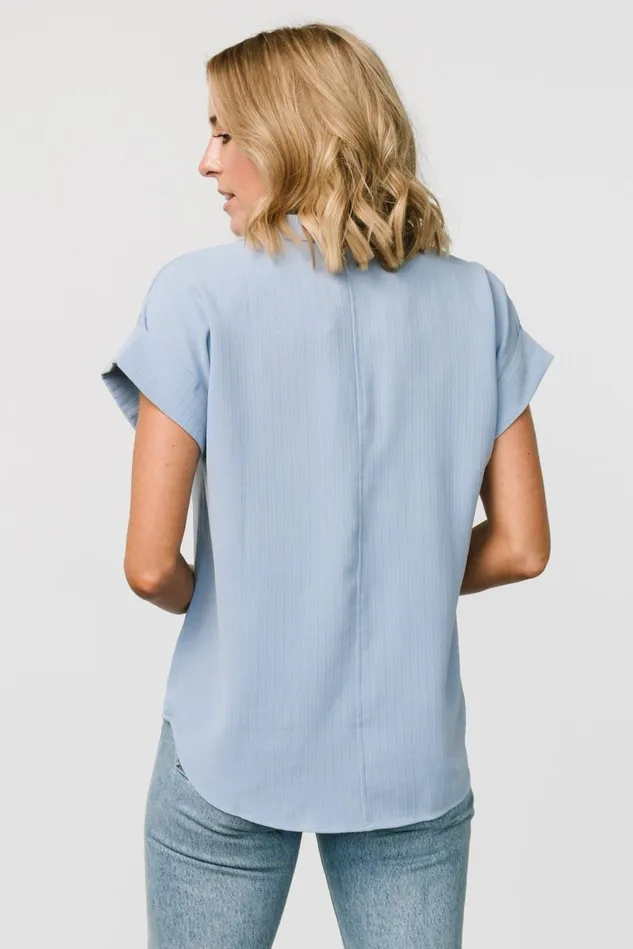 Baltic Born Blouses Shirts Women Shaylee Button Up Top Light Blue Baltic Born Blouses Shirts Women Shaylee Button Up Top Light Blue