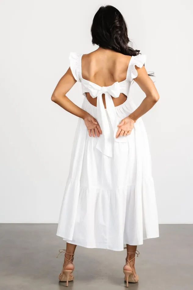 Baltic Born Bridal Women Aria Back Tie Dress Off White Baltic Born Bridal Women Aria Back Tie Dress Off White