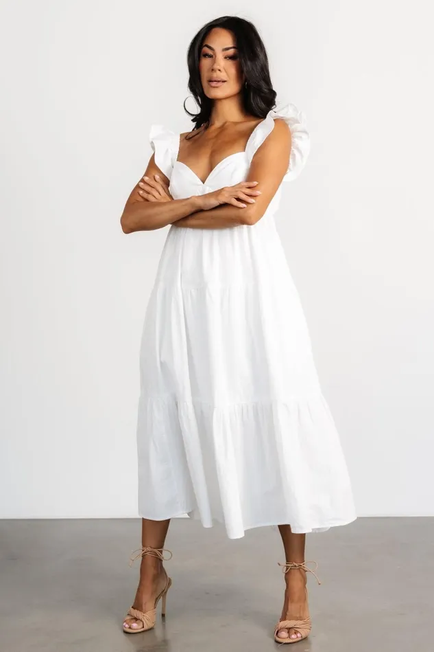 Baltic Born Bridal Women Aria Back Tie Dress Off White Baltic Born Bridal Women Aria Back Tie Dress Off White