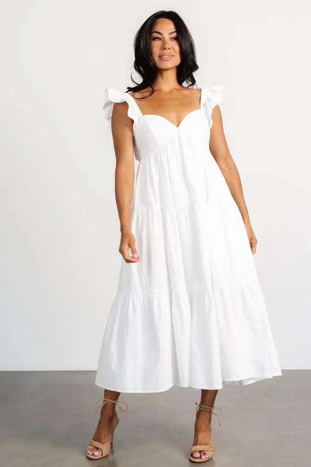 Baltic Born Bridal Women Aria Back Tie Dress Off White Baltic Born Bridal Women Aria Back Tie Dress Off White