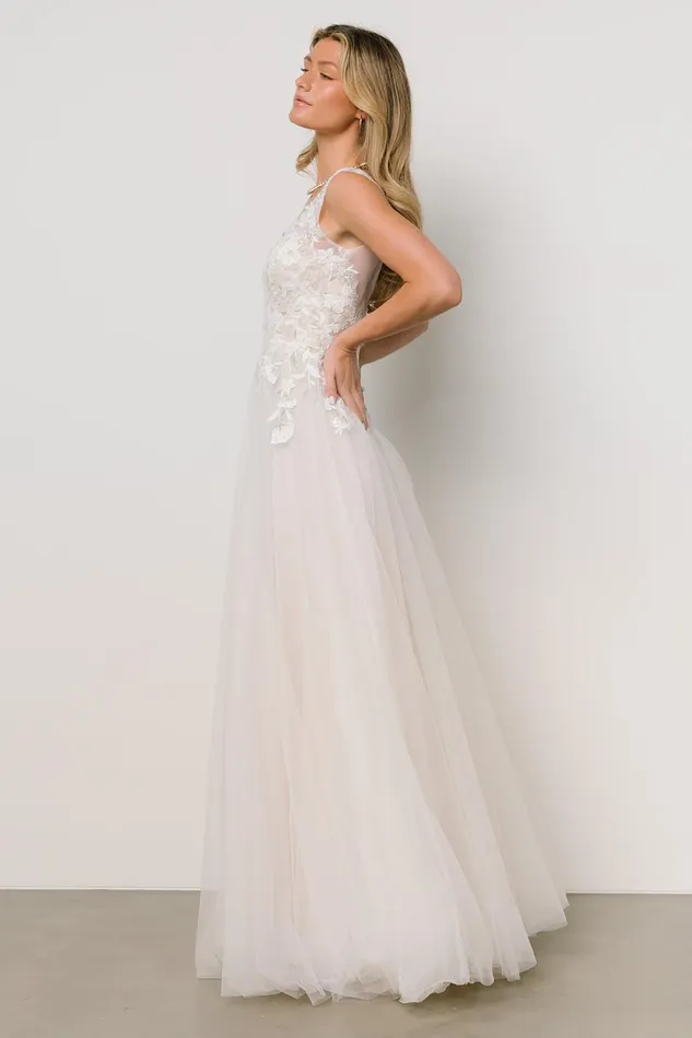 Baltic Born Bridal Women Everlasting Tulle Bridal Gown White Nude Baltic Born Bridal Women Everlasting Tulle Bridal Gown White Nude
