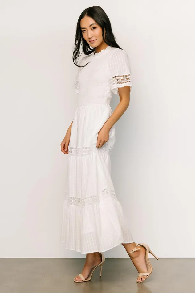Baltic Born Bridal Women Loveland Geo Lace Maxi Dress Off White Baltic Born Bridal Women Loveland Geo Lace Maxi Dress Off White