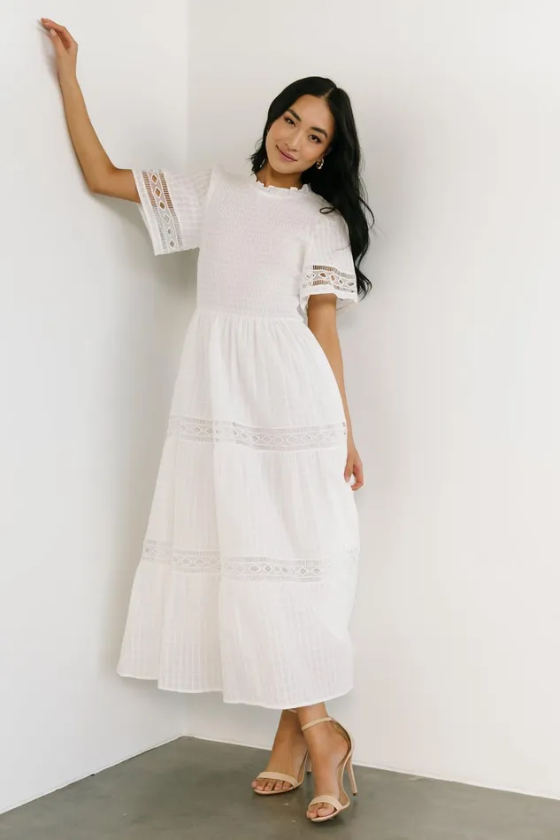 Baltic Born Bridal Women Loveland Geo Lace Maxi Dress Off White Baltic Born Bridal Women Loveland Geo Lace Maxi Dress Off White