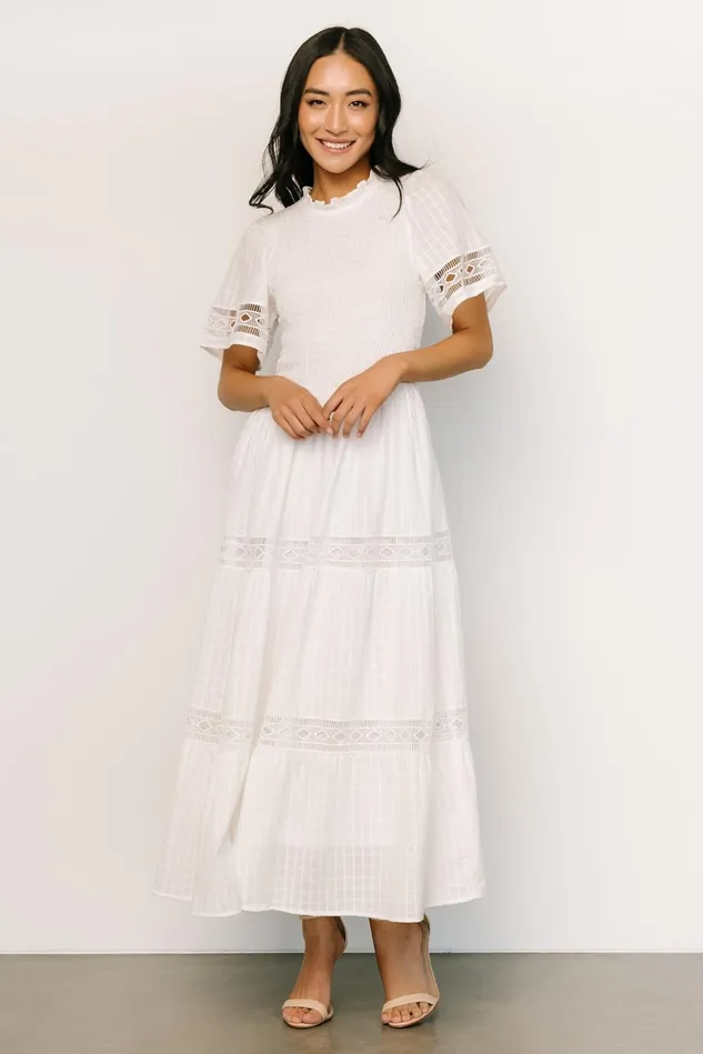 Baltic Born Bridal Women Loveland Geo Lace Maxi Dress Off White Baltic Born Bridal Women Loveland Geo Lace Maxi Dress Off White