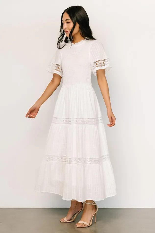 Baltic Born Bridal Women Loveland Geo Lace Maxi Dress Off White Baltic Born Bridal Women Loveland Geo Lace Maxi Dress Off White