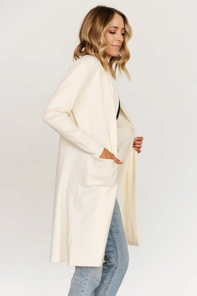 Baltic Born Cardigans Women Central Park Cardigan Ivory Baltic Born Cardigans Women Central Park Cardigan Ivory