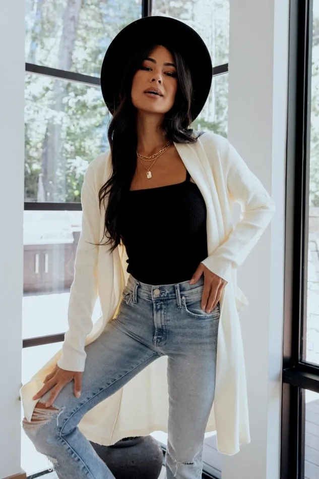 Baltic Born Cardigans Women Central Park Cardigan Ivory Baltic Born Cardigans Women Central Park Cardigan Ivory