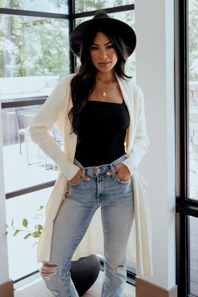Baltic Born Cardigans Women Central Park Cardigan Ivory Baltic Born Cardigans Women Central Park Cardigan Ivory
