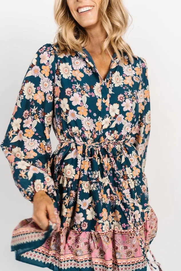 Baltic Born Cover Ups Women Jane Short Dress Jade Multi Baltic Born Cover Ups Women Jane Short Dress Jade Multi