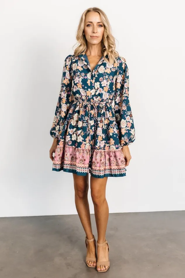 Baltic Born Cover Ups Women Jane Short Dress Jade Multi Baltic Born Cover Ups Women Jane Short Dress Jade Multi