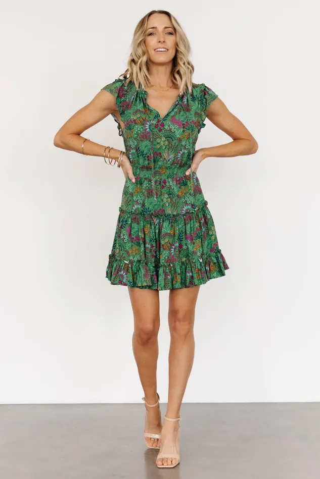 Baltic Born Cover Ups Women Rio Short Dress Green Multi