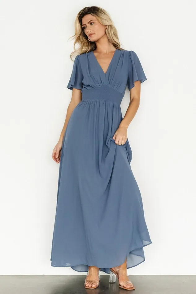 Baltic Born Mother Of The Bride Women Birdie Maxi Dress Whisper Blue Baltic Born Mother Of The Bride Women Birdie Maxi Dress Whisper Blue