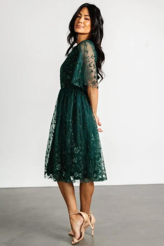 Baltic Born Mother Of The Bride Women Duchess Tulle Dress Dark Green Sparkle Baltic Born Mother Of The Bride Women Duchess Tulle Dress Dark Green Sparkle