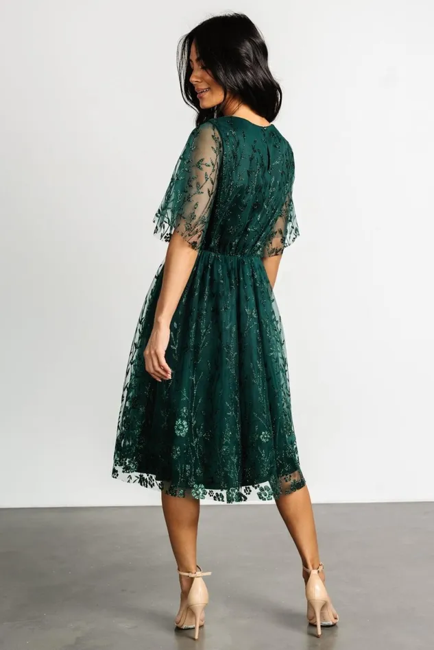 Baltic Born Mother Of The Bride Women Duchess Tulle Dress Dark Green Sparkle Baltic Born Mother Of The Bride Women Duchess Tulle Dress Dark Green Sparkle