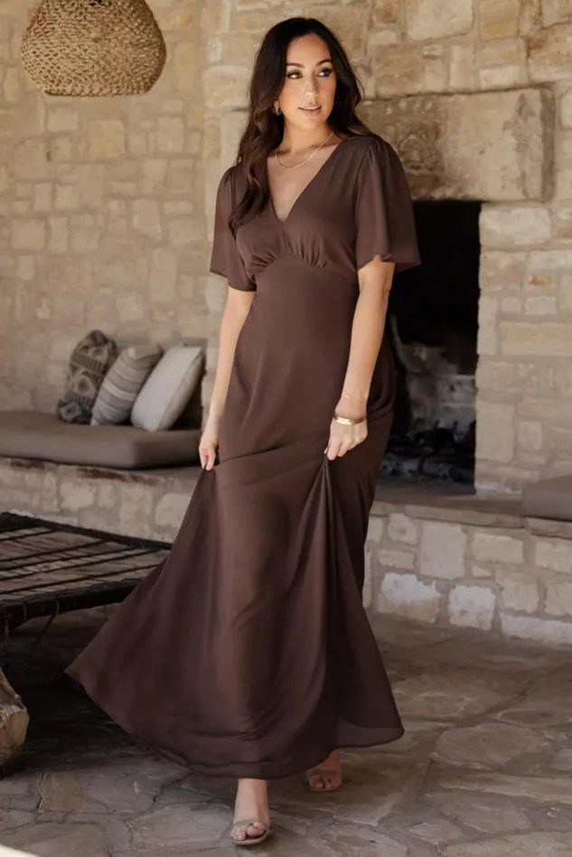 Baltic Born Mother Of The Bride Women Esti Maxi Dress Espresso Baltic Born Mother Of The Bride Women Esti Maxi Dress Espresso