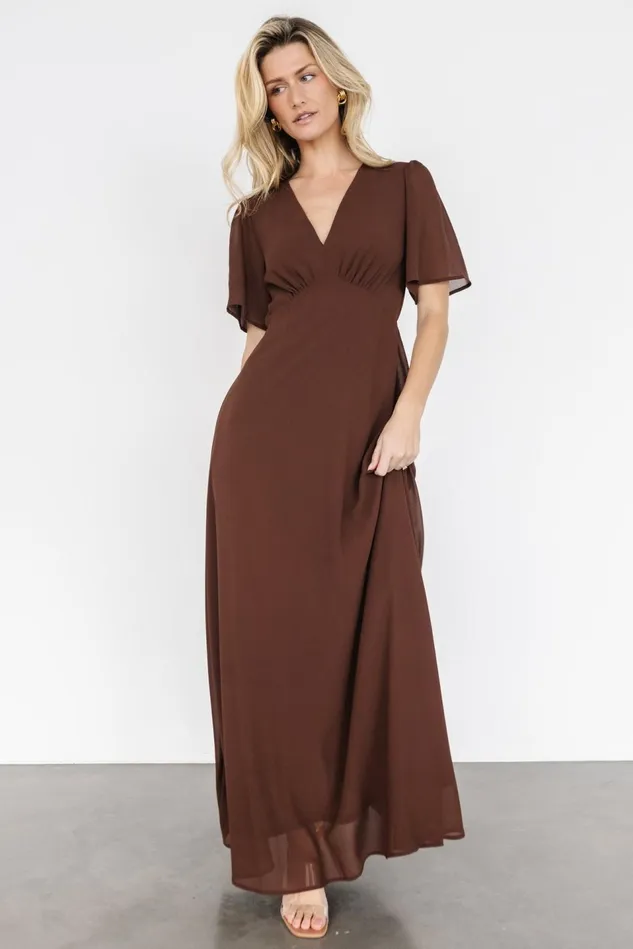 Baltic Born Mother Of The Bride Women Esti Maxi Dress Espresso Baltic Born Mother Of The Bride Women Esti Maxi Dress Espresso