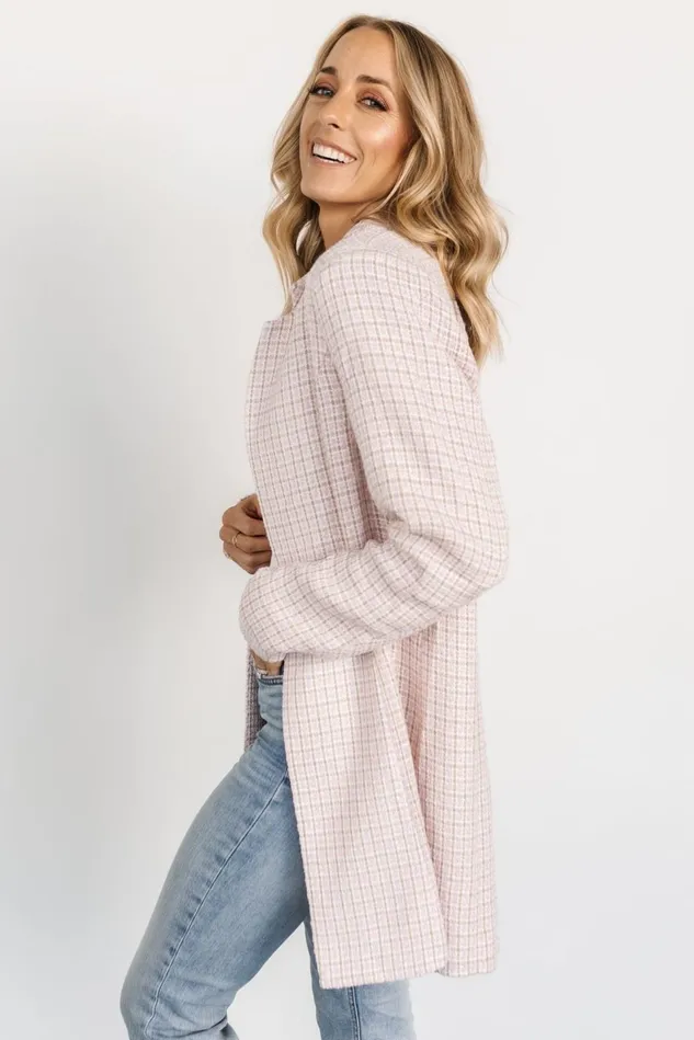 Baltic Born Outerwear Women Fanny Plaid Jacket Pink Baltic Born Outerwear Women Fanny Plaid Jacket Pink