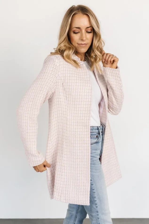 Baltic Born Outerwear Women Fanny Plaid Jacket Pink Baltic Born Outerwear Women Fanny Plaid Jacket Pink
