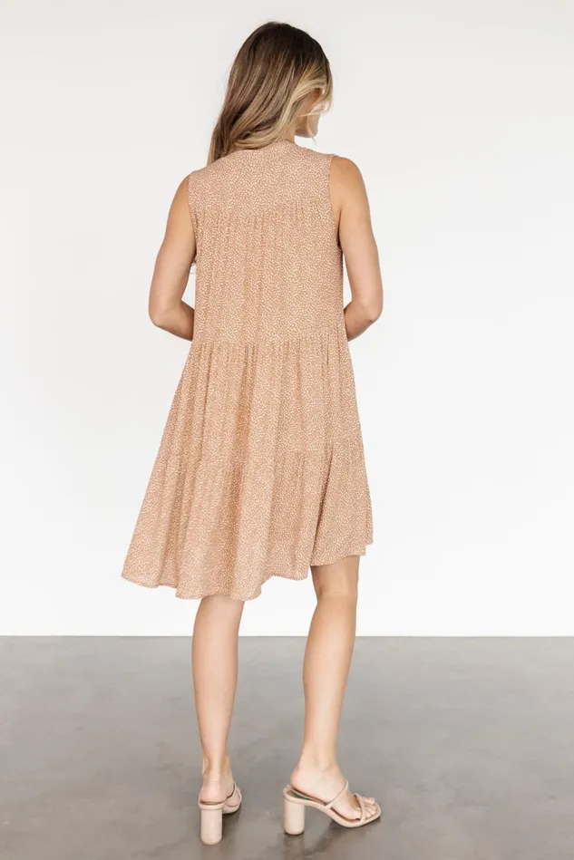 Baltic Born Short Dresses Women Malone Button Down Short Dress Camel Baltic Born Short Dresses Women Malone Button Down Short Dress Camel