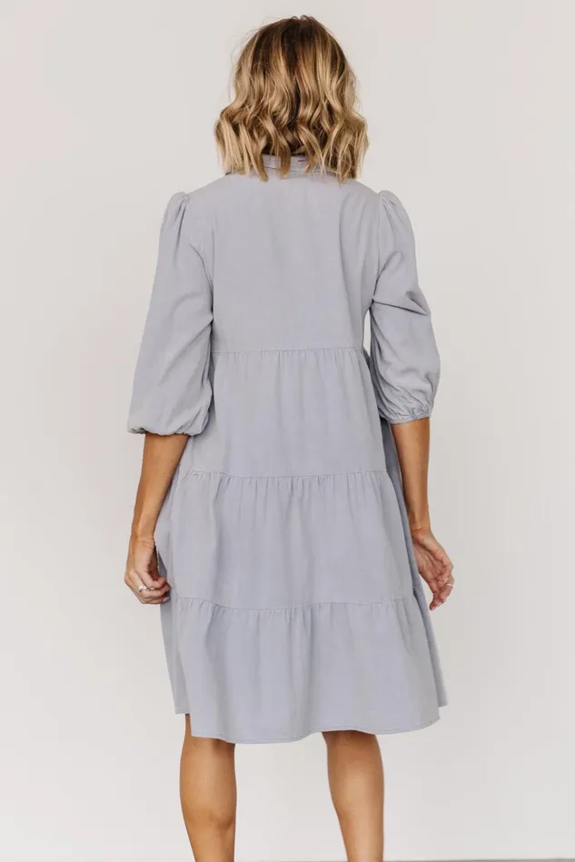 Baltic Born Short Dresses Women Sari Babydoll Dress Light Denim