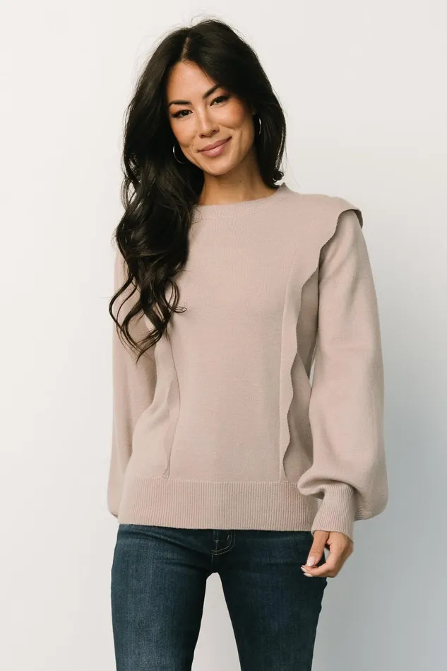 Baltic Born Sweaters Women Stowe Sweater Latte