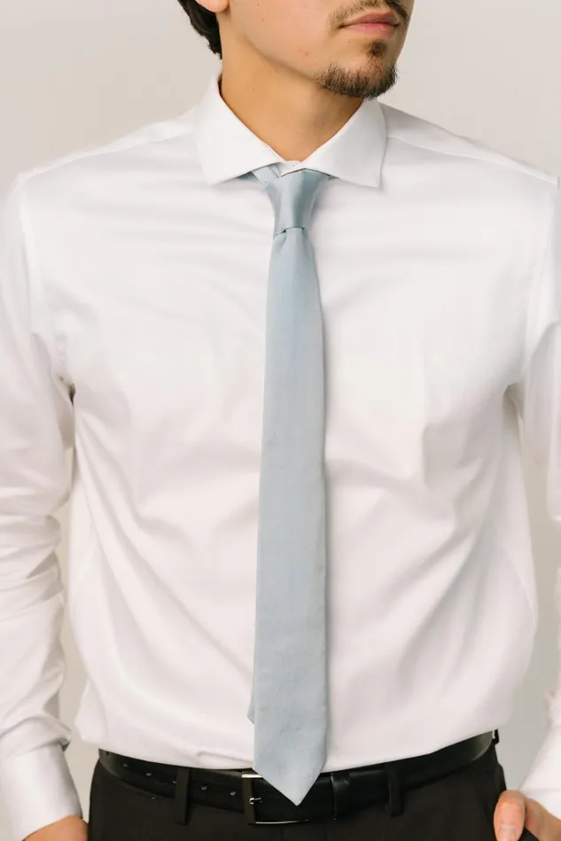 Baltic Born Ties Women Classic Satin Tie Light Blue