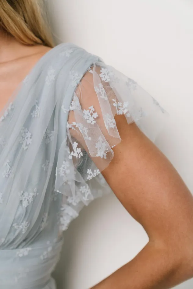 Baltic Born Tulle Styles Women Caterina Tulle Maxi Dress Light Blue Baltic Born Tulle Styles Women Caterina Tulle Maxi Dress Light Blue