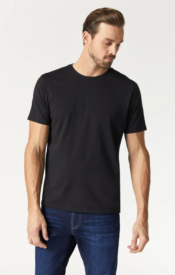 Basic Crew Neck TShirt In Black Men Mavi Jeans TShirts