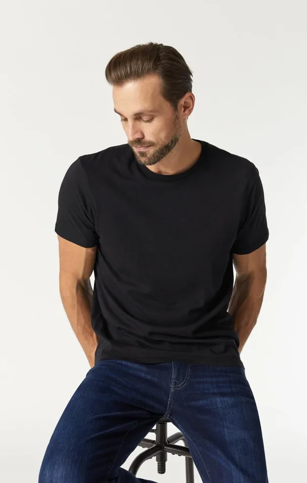 Basic Crew Neck TShirt In Black Men Mavi Jeans TShirts Basic Crew Neck TShirt In Black Men Mavi Jeans TShirts