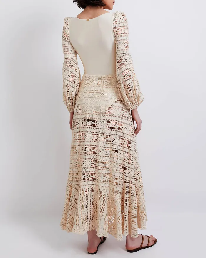 Beach Dresses Women PatBO Crochet Deep VNeck Beach Dress FINAL SALE