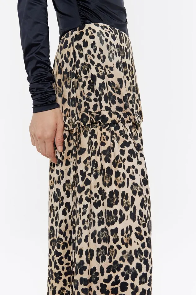 Beige Leopard Aline Skirt Leopard Beige Women Bimba Y Lola Animal Print