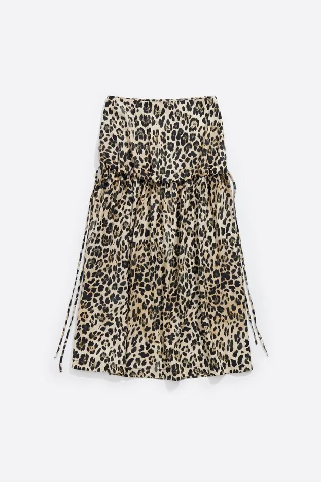 Beige Leopard Aline Skirt Leopard Beige Women Bimba Y Lola Skirts Beige Leopard Aline Skirt Leopard Beige Women Bimba Y Lola Skirts