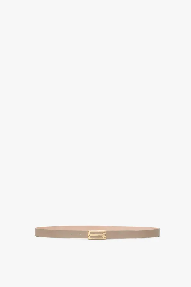 Belts Women Victoria Beckham Exclusive Frame Belt In Beige Leather