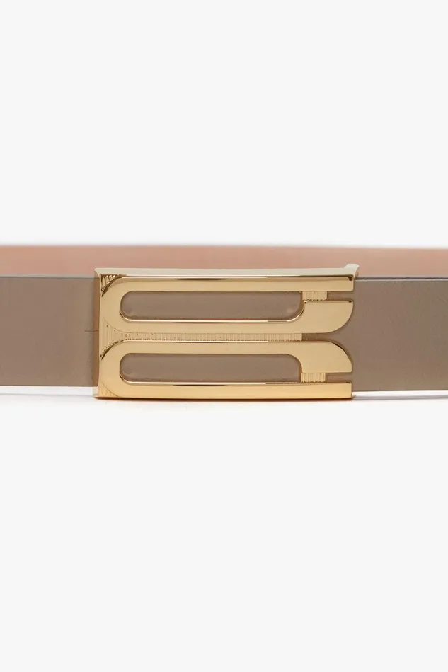 Belts Women Victoria Beckham Exclusive Frame Belt In Beige Leather Belts Women Victoria Beckham Exclusive Frame Belt In Beige Leather