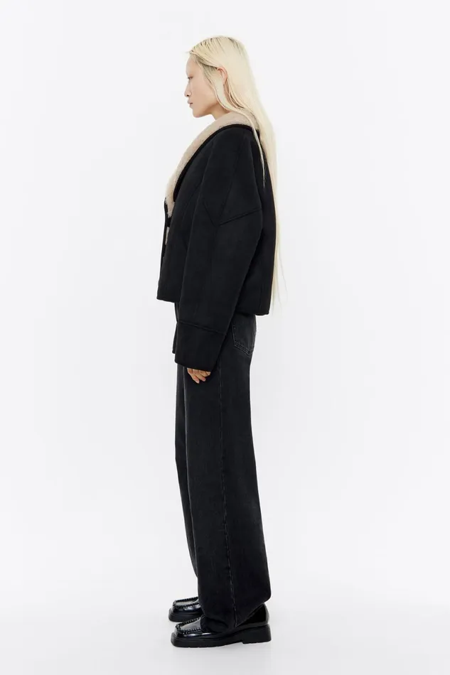 Black Faux Suede Doublebreasted Jacket Black Women Bimba Y Lola Jackets And Blazers Black Faux Suede Doublebreasted Jacket Black Women Bimba Y Lola Jackets And Blazers