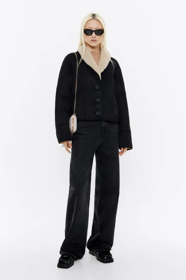 Black Faux Suede Doublebreasted Jacket Black Women Bimba Y Lola Jackets And Blazers Black Faux Suede Doublebreasted Jacket Black Women Bimba Y Lola Jackets And Blazers