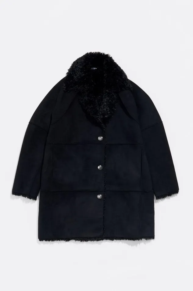Black Faux Suede Jacket Black Women Bimba Y Lola Coats And Trench Coats Black Faux Suede Jacket Black Women Bimba Y Lola Coats And Trench Coats