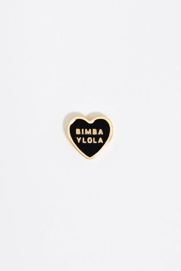 Black Heart Logo Earrings Black Women Bimba Y Lola Earrings Black Heart Logo Earrings Black Women Bimba Y Lola Earrings