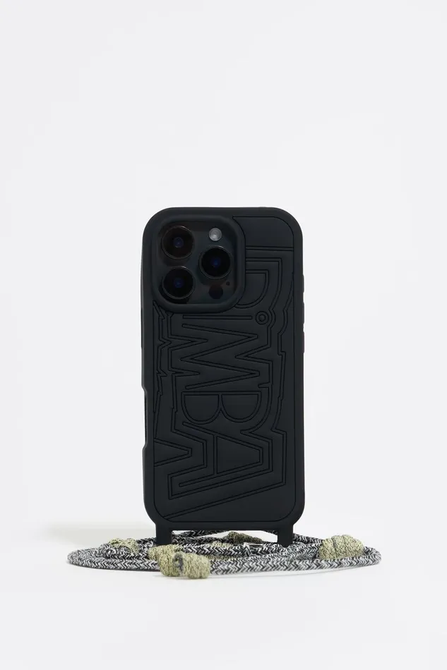 Black Silicone IPhone 16 Pro Case Black Women Bimba Y Lola Phone Cases