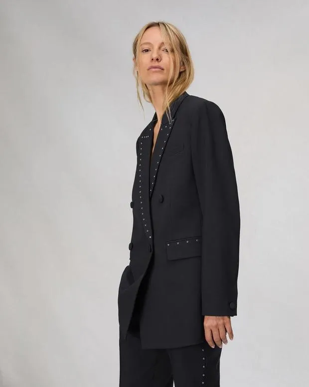 Blazers and Vests Women Rag and Bone Emile WoolBlend Blazer Black