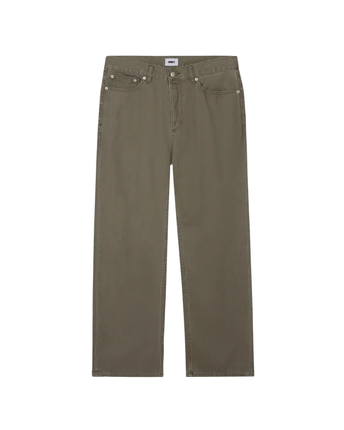 BOTTOMS HARDWORK DENIM Tea Leaf Faded Wash OBEY Clothing Men