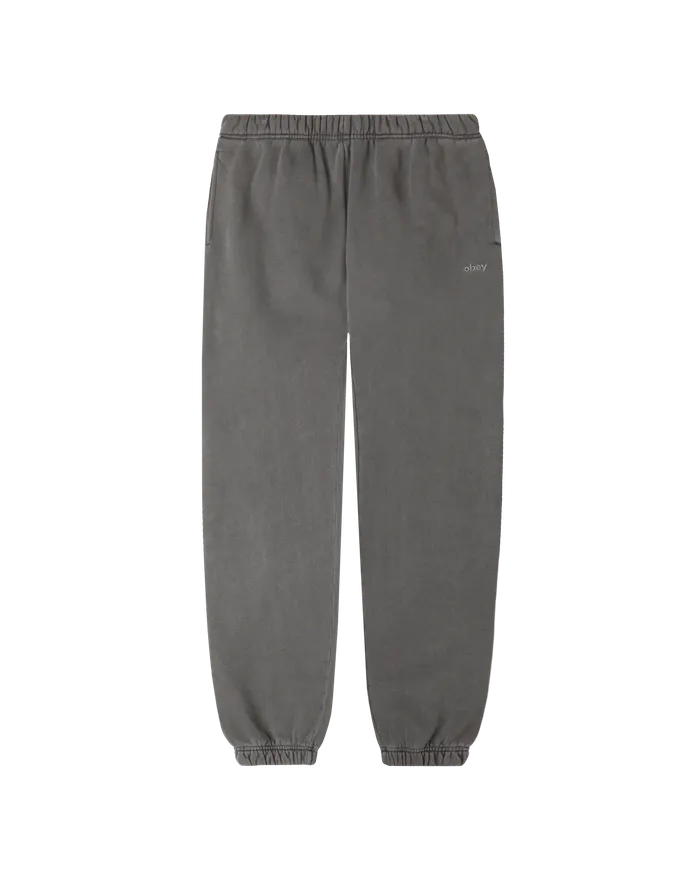 BOTTOMS LOWERCASE PIGMENT SWEATPANT Pigment Digital Black 8211 OBEY Clothing Men BOTTOMS LOWERCASE PIGMENT SWEATPANT Pigment Digital Black 8211 OBEY Clothing Men