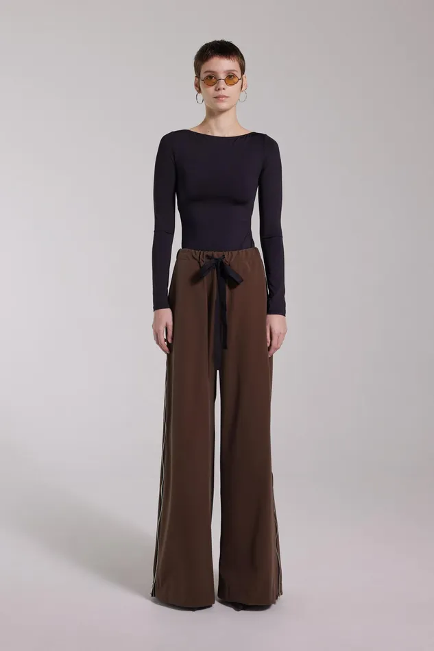 Bottoms Women Stutterheim Karla Trousers Dark Brown