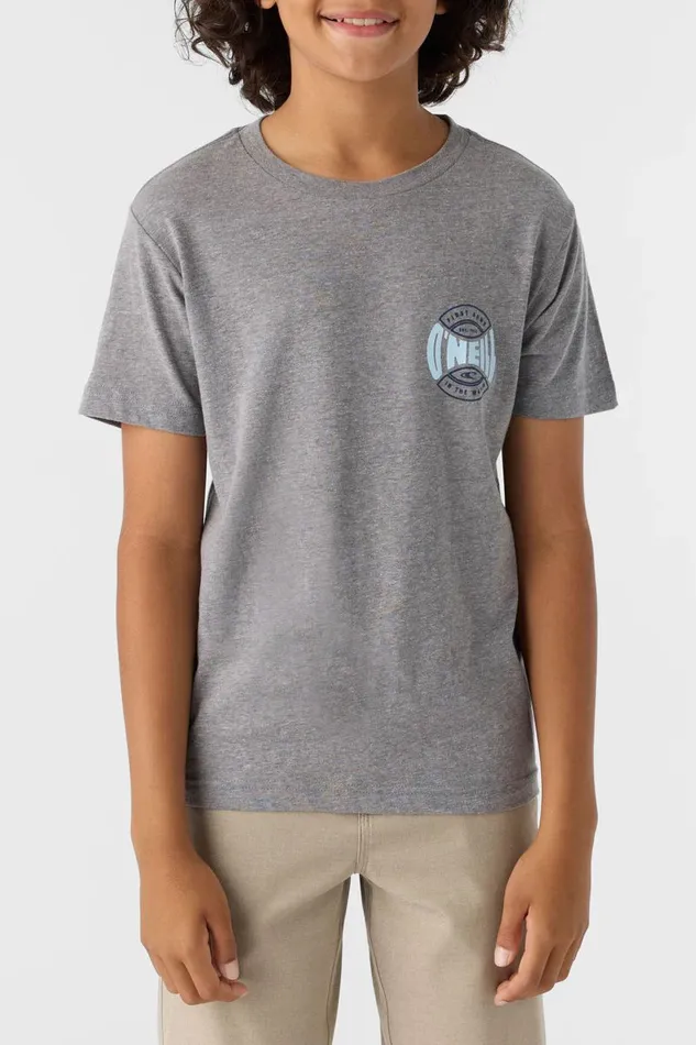 BOY039S COIN FLIP TEE Heather Grey Kids O039NEILL Boy039S Clothing