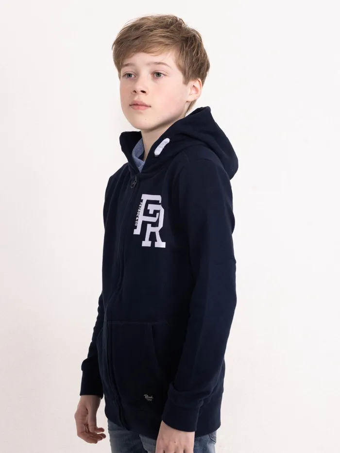 Boys Knits and Sweats Petrol Industries Zipped Hoodie Midnight Navy