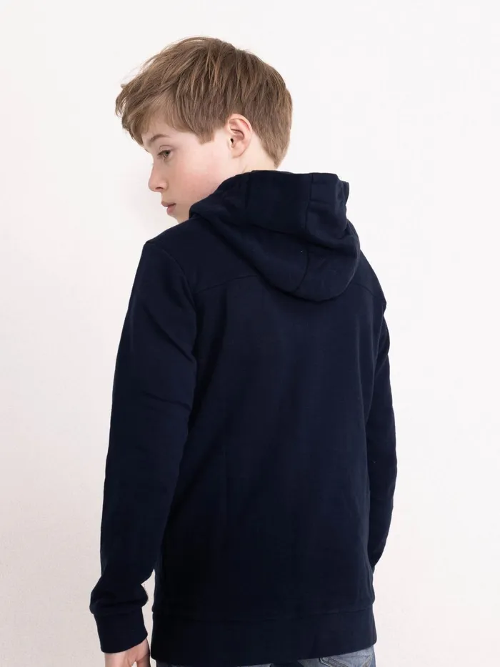 Boys Knits and Sweats Petrol Industries Zipped Hoodie Midnight Navy