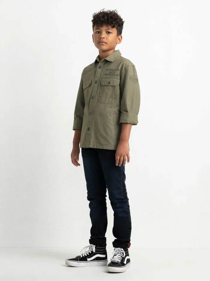 Boys Shirts Petrol Industries Cool Shirt Dusty Army